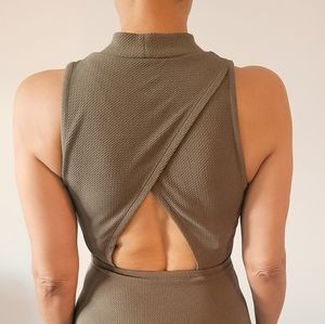 Army Green, Mock neck dress Size XS
